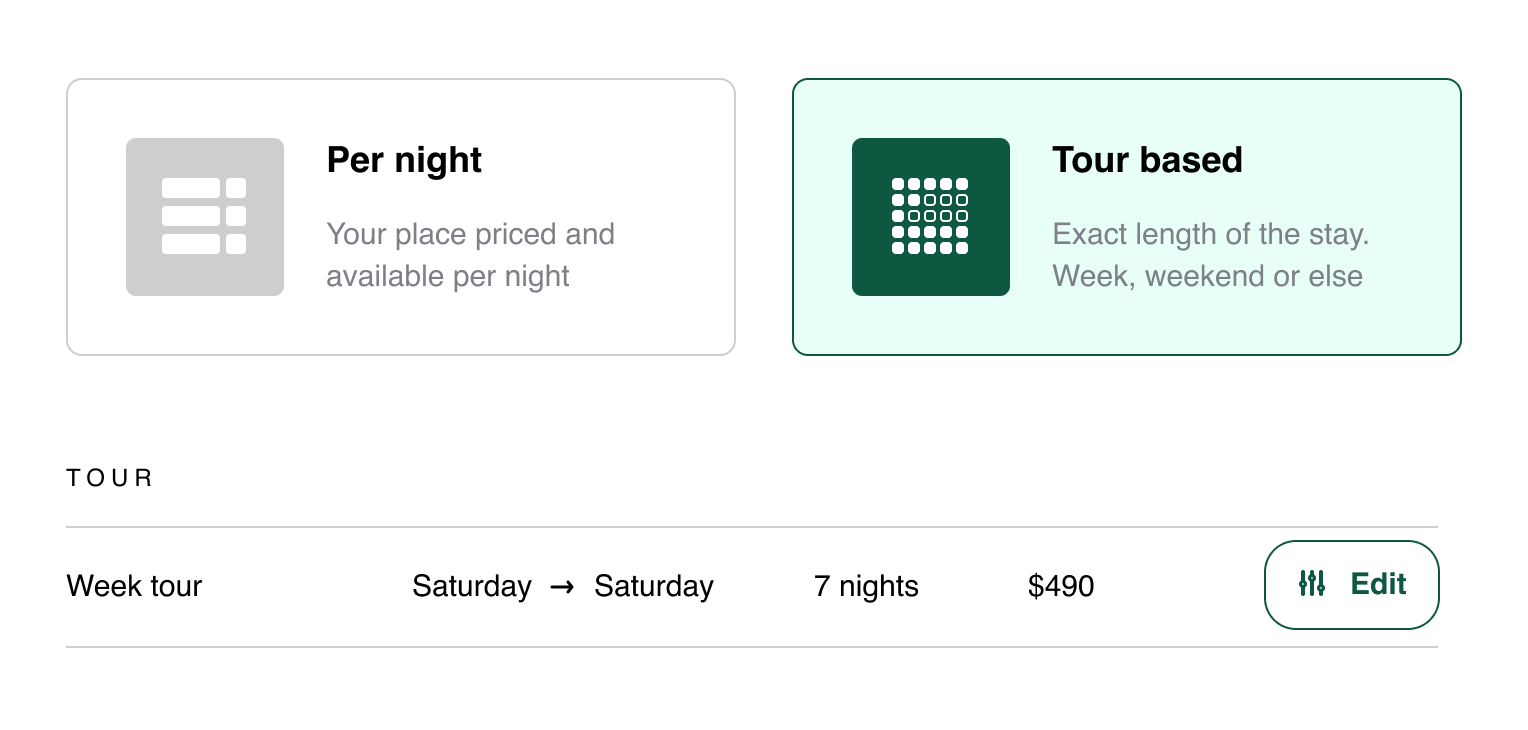 Cabintale booking dashboard interface