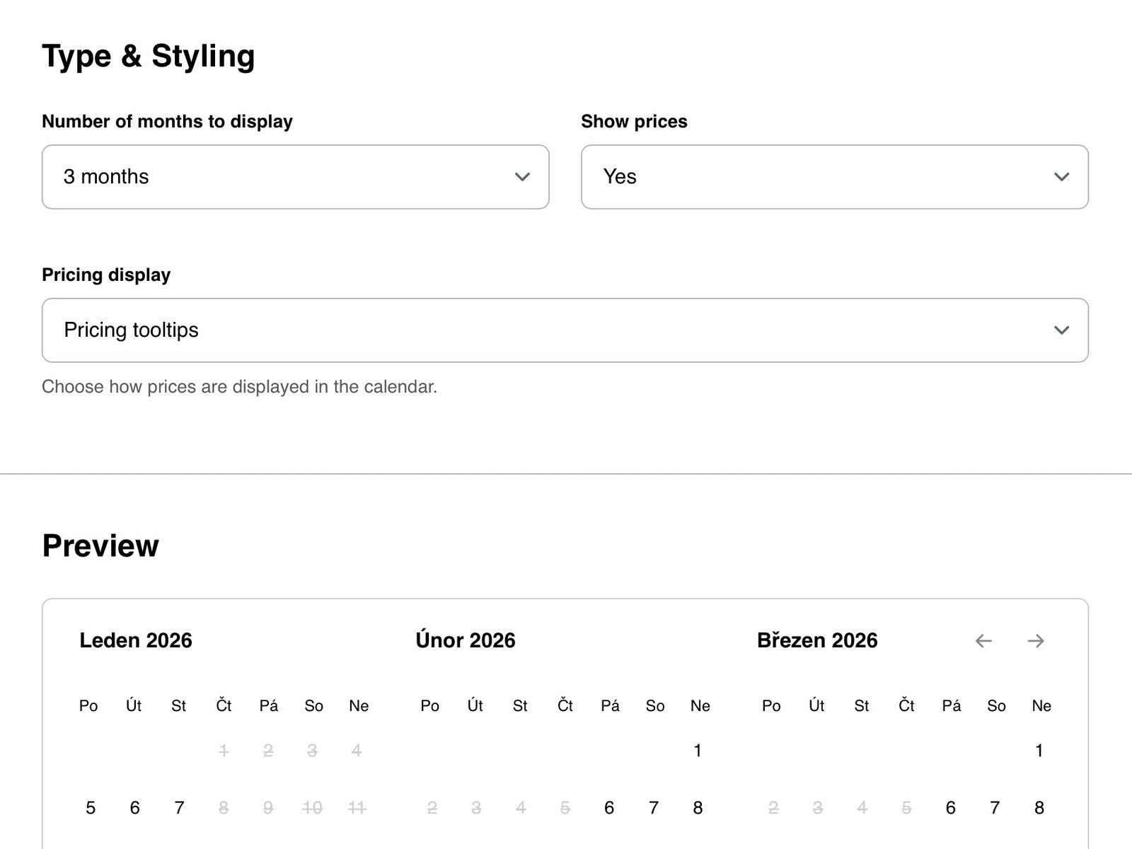 Cabintale multiple widget support per property